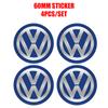For VW 4PCS Car Wheel Center Hub Caps Sticker 56/60/65mm Badge for Volkswagen VW R GTI Passat Polo Golf 4 5 6 7 Bora MK7 Beetle Tiguan zs3