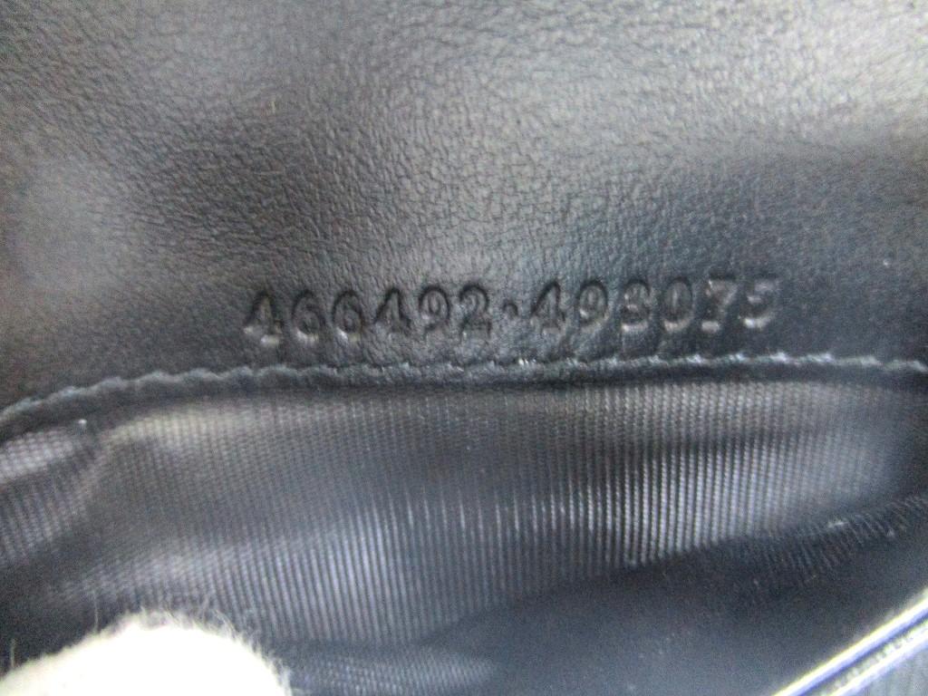 Authentic GUCCI GG Marmont Black Leather Bifold Wallet Compact Wallet #a451  Refurbished