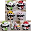 Keyifli Mini Peluş Panda Anahtarlık Bebek Sevimli Dolgulu Hayvan Kolye Ucu