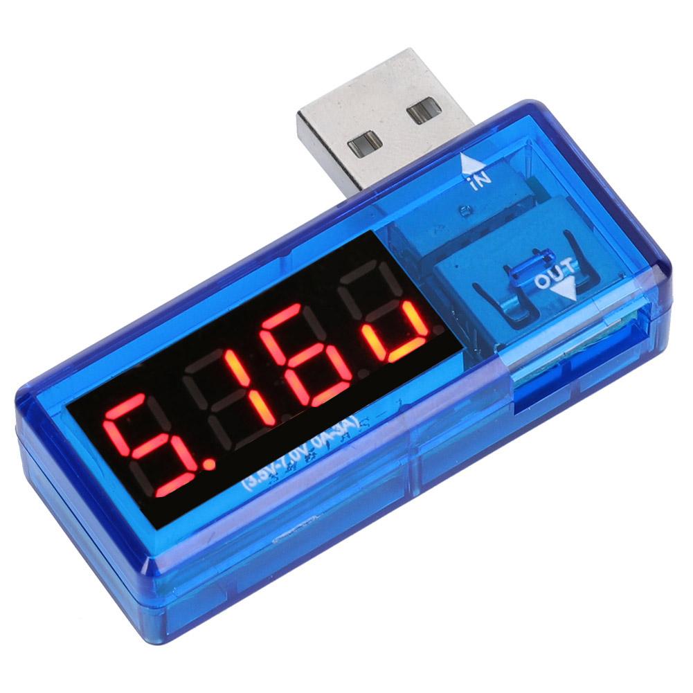 2PCs USB Detector Current Voltage Tester Voltmeter Ammeter Portable for Mobile Phone  