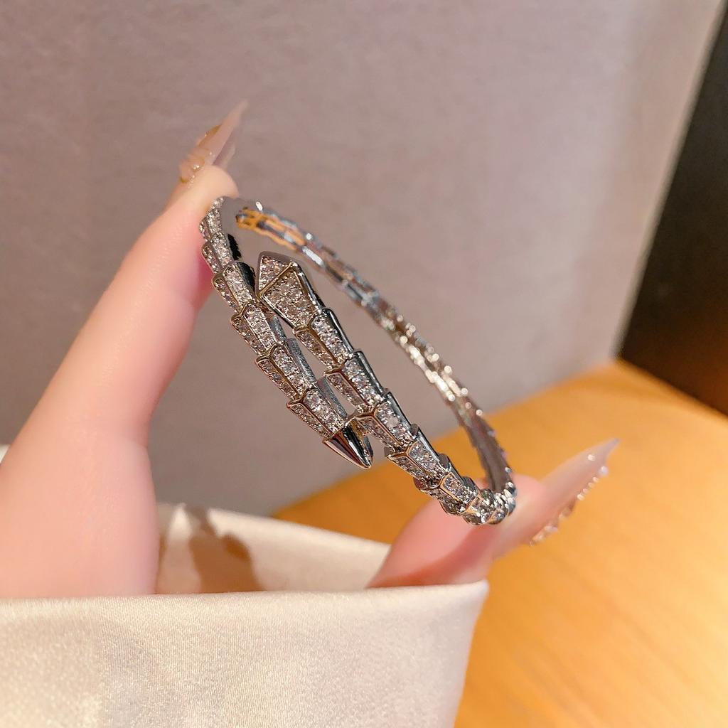 Neues trendiges Schlangenarmband High-End Voll-Diamant-Armband