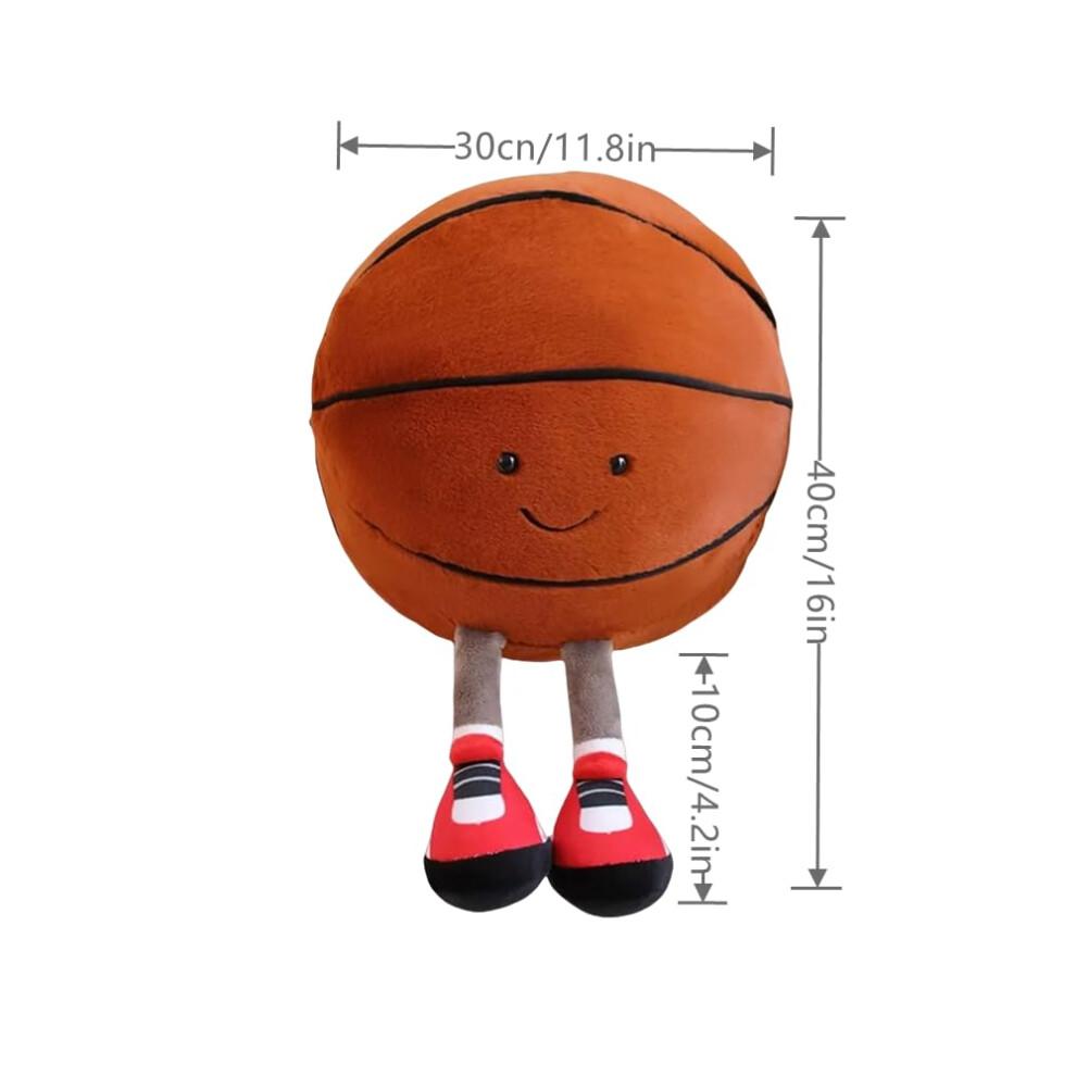 TONGMAN 13.7"""" Football Plush Toys Soft Stuffed Sport Throw Pillow Plush Ball Gift | Football Plush | for Sports Fans (Basketball)
