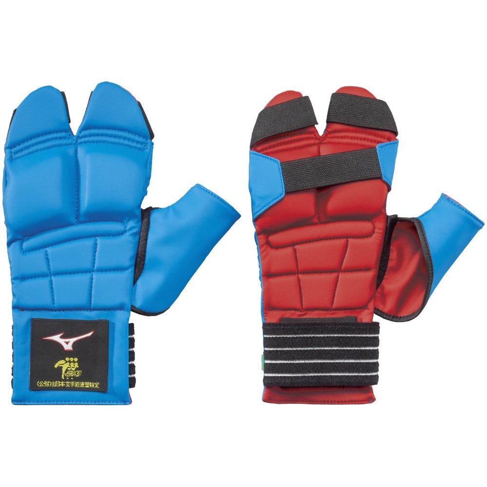 

MIZUNO Karate Reversible Fist Supporter Pair for Both for Certified by the All Japan Karate Size Blue x Red Supporter, (One Hands), Size Small,