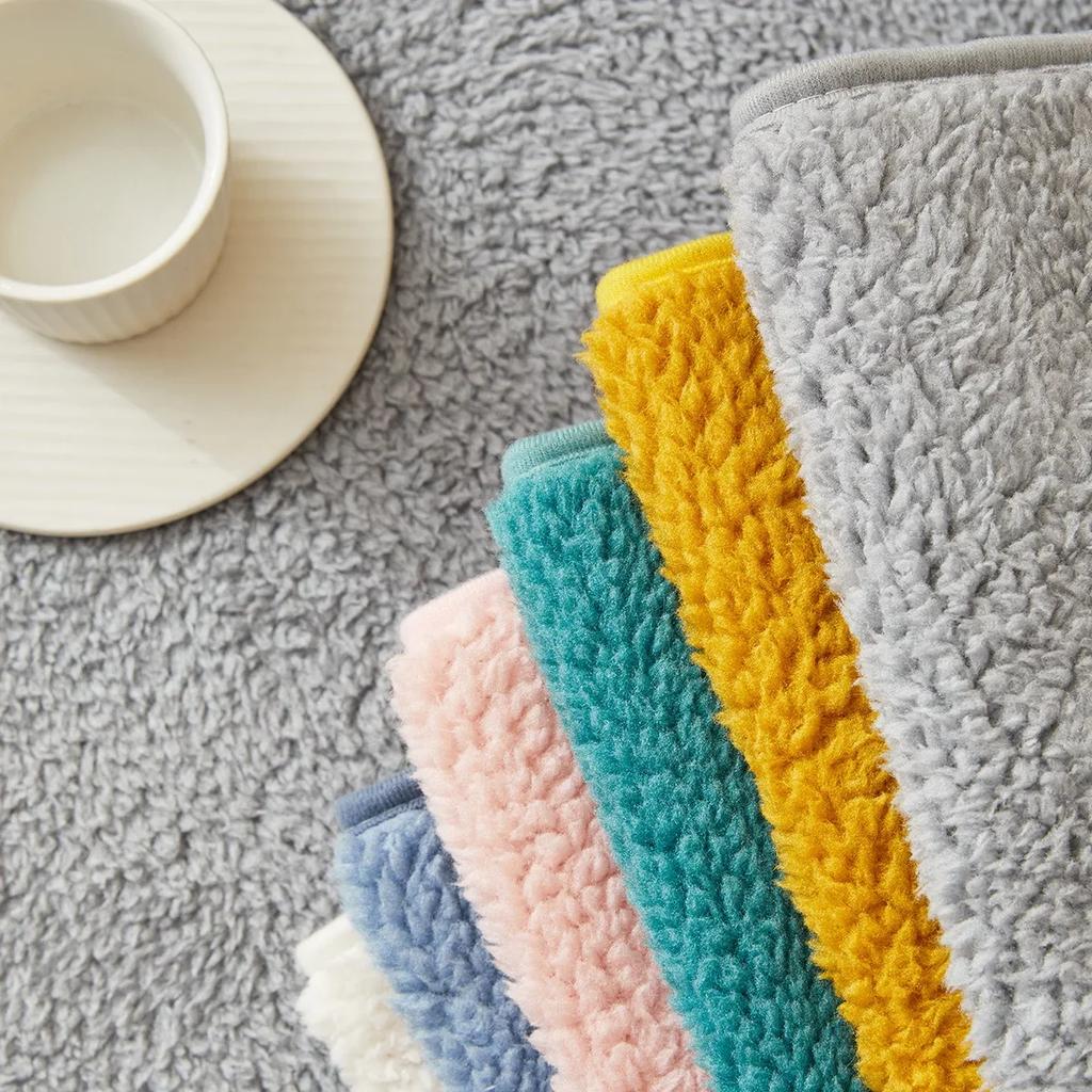 Lammwolle Winter Sofakissen Rutschfeste Sitzkissen Untersofabezug Bezug Sofa Handtuch Kombination