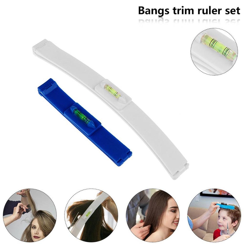 1PCS Hair Cutting Tool Styling Clip Hair Tail Bangs Ruler Trim Cut DIY 1ml
