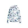 Adidas Neo Printed Pattern Hooded Sports Jacket Daily Casual Outerwear Women White DW7778
