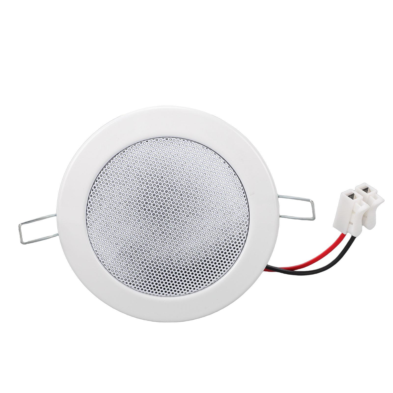 

4 Inch Ceiling Speaker Spring Snap On Design Clear Sound Flush Mount Ceiling Music Speaker for Home