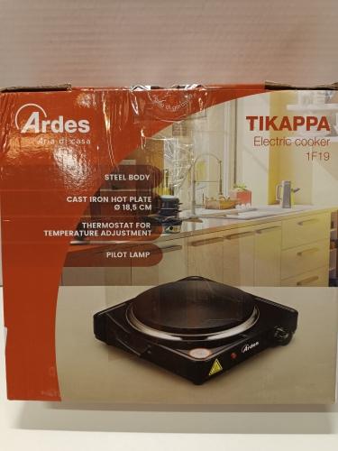 Ecost Customer Return, ARDES - AR1F19 Electric Hob, 1 Cast Iron Hob, 1500 W, Painted Steel, Diameter