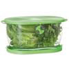 Vegetable Storage Keeper with Adjustable Vent Patented Design Dual Lid Colander Freshness Retention Kitchen Organizer 4.7 Qt
