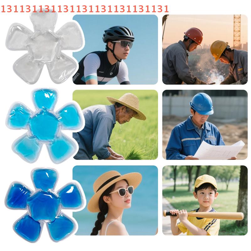 Head Cool Down Cold Pack for Outdoor Cooling Cap Liner Mat PVC Gel Ice Pack Hot Cold Compress Riding Helmet Hat Pad