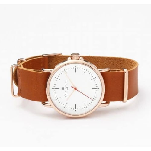 Salvatore Marra Stainless Steel Quartz Watch SM22104-PGWH Men's