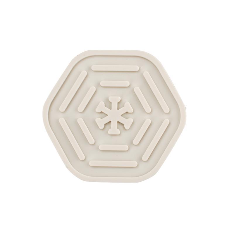 Silicone Coaster Water-Draining Coasters Anti-Slip Heat-Insulating Coaster Heat-Resistant Coffee Beverage Coaster