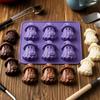 Food Grade Silicone Ice Tray Halloween Cube Tray Witch Ghost Pumpkin Bat Mold