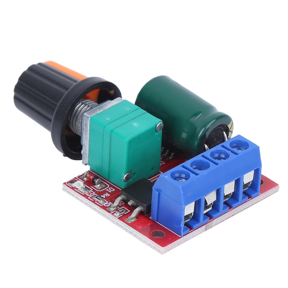 2ks regulátoru rychlosti PWM motor 4,5V‑28V Nastavitelný modul LED spínače řidiče 5A