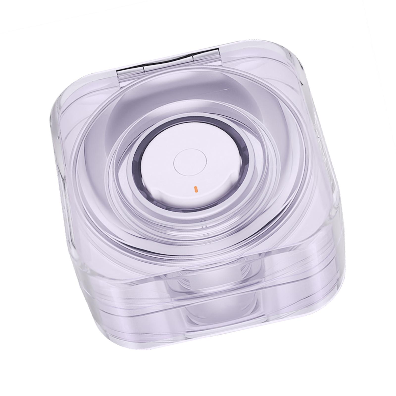 

Беспроводной зарядный бокс TPU чехол для Galaxy Ring Health Ring фитнес-трекер зарядный чехол защитный чехол нецарапается фиолетовый