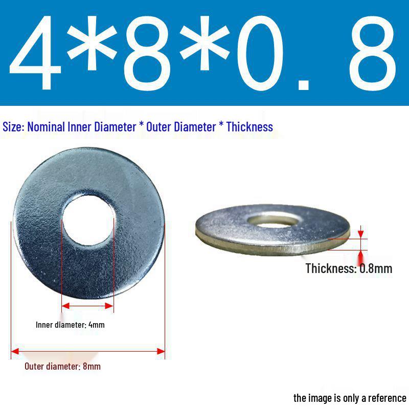 Galvanized Flat Metal Washer Spacer M3-M60