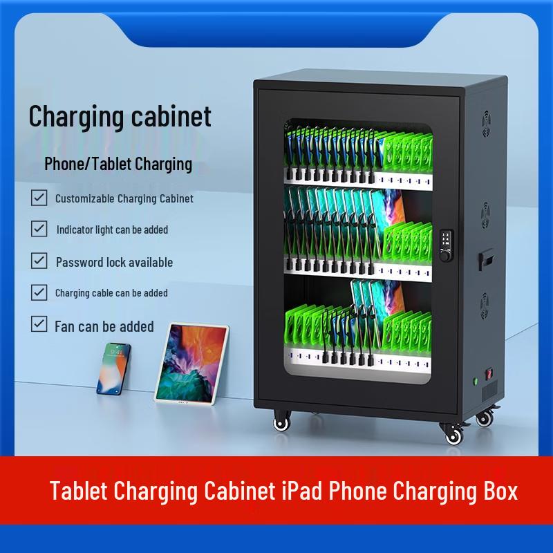 30-Compartment Mobile Phone Charging Cabinet