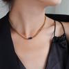 Elegant Multi-Color Zircon Necklace, Bracelet, and Earring Set: Double-Layered Luxury Women's Jewelry