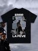 La Fève Rapper Free Grafické tričko Unisex Letní móda Oversized bavlněná trička Vintage Hip Hop tričko Streetwear