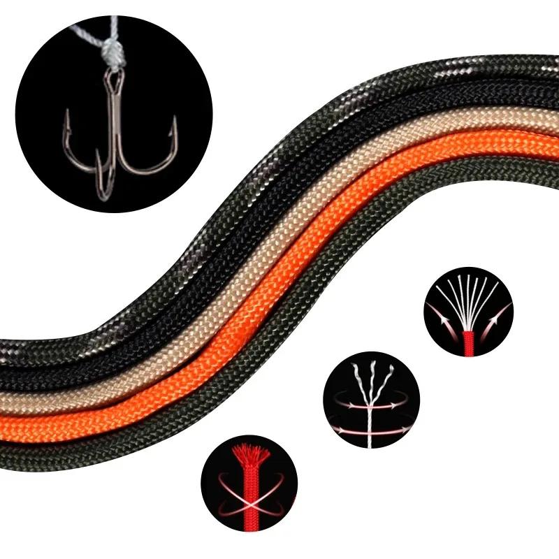 Cuerda de Paracord de 7 Hilos 550 5 M Diámetro 4 mm Cordón Para Camping al Aire Libre Supervivencia Lanyard Paracaídas Senderismo Accesorios para Tienda de Campaña