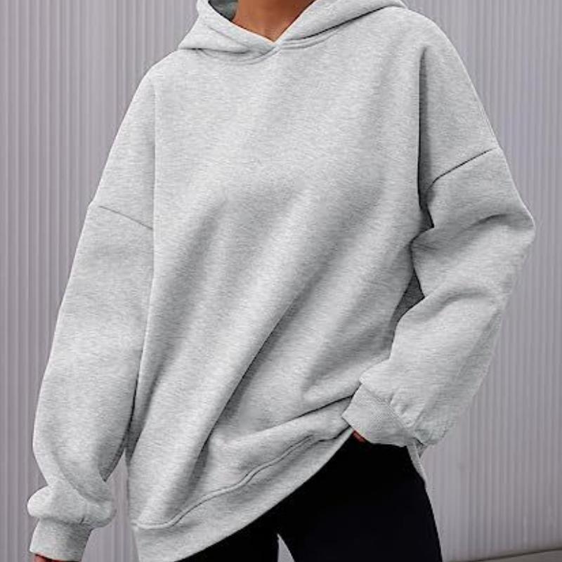 

Женский худи оверсайз 2XL светло-серый