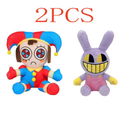 Neu Der erstaunliche digitale Zirkus Pomni Jax Plüschtier Anime Niedliche Theater Kaninchen Puppe Stofftier Cartoon Clown Weihnachten Kindergeschenke