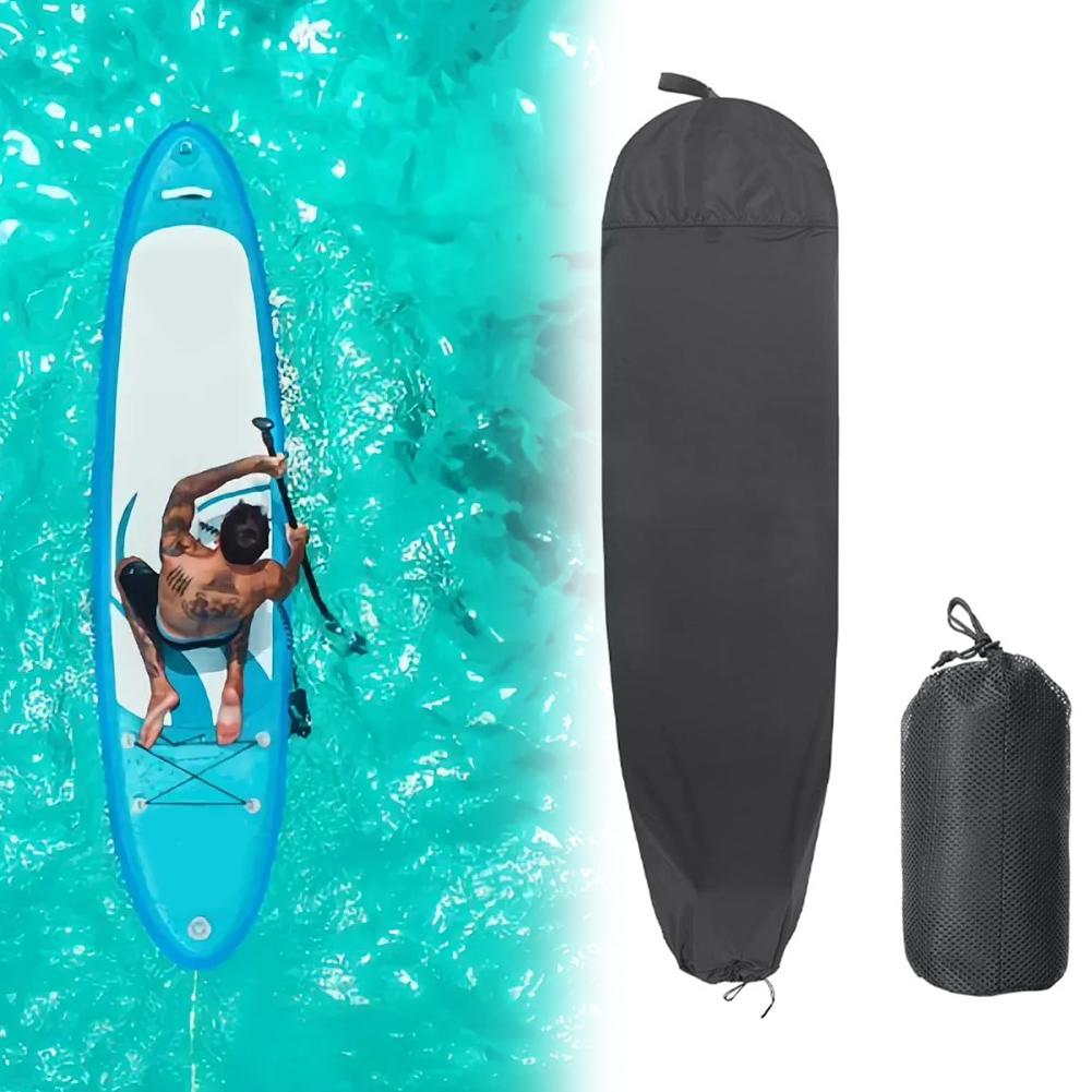 Surfboard Cover with Pocket for Storage Fits For Shortboard Funboard Longboard Heavy Duty 210D Polyester Material
