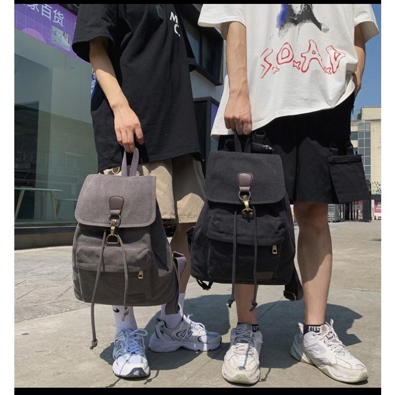 Женский рюкзак Ретро Холщовая сумка Дорожный рюкзак Студенческая школьная сумка — фото 14