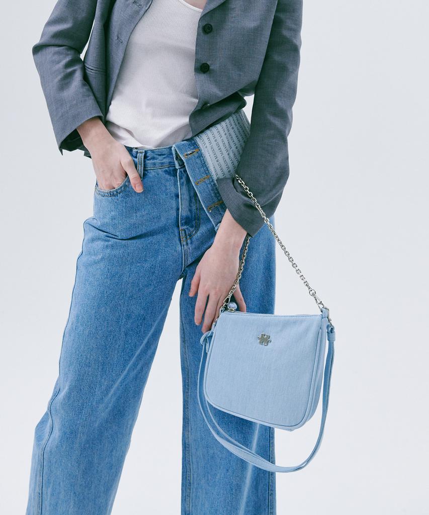 Jedrefeb5 Slant Mini Chain Bag_ Light Blue