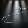 10pcs 925 Sterling Silver Fine 1MM Snake Chain Necklace for Women Man 16-30inches Fashion Party Wedding Jewelry Gifts Wholesale