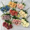 Faux Silk Flower Bouquet For Wedding Decor With Realistic Design For Home And Photography Use