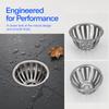 2PCS Round Shape Floor Drain Cover Stainless Steel Ground Drain Strainer Storm Drain Filter  Yard