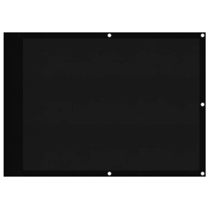 VidaXL Écran de Balcon, Brise-vue de Jardin, Écran de Protection, Écran d'Intimité Terrasse Extérieur, Noir 75x800 cm 100% 4000362