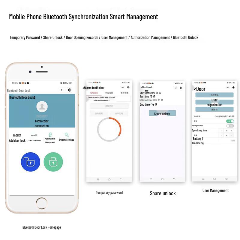 GEPAD Smart Fingerprint Glass Door Lock CN plug (adapter included)