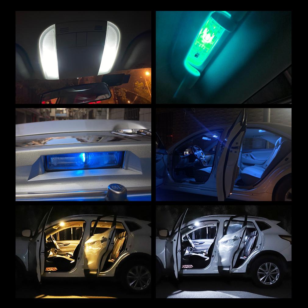 10Pcs T10 W5W LED Bulb WY5W 168 194 LED Car Interior Dome Lights Wedge Parking License Plate Lamp Auto 12V White Red Yellow Blue Dome Lights 6
