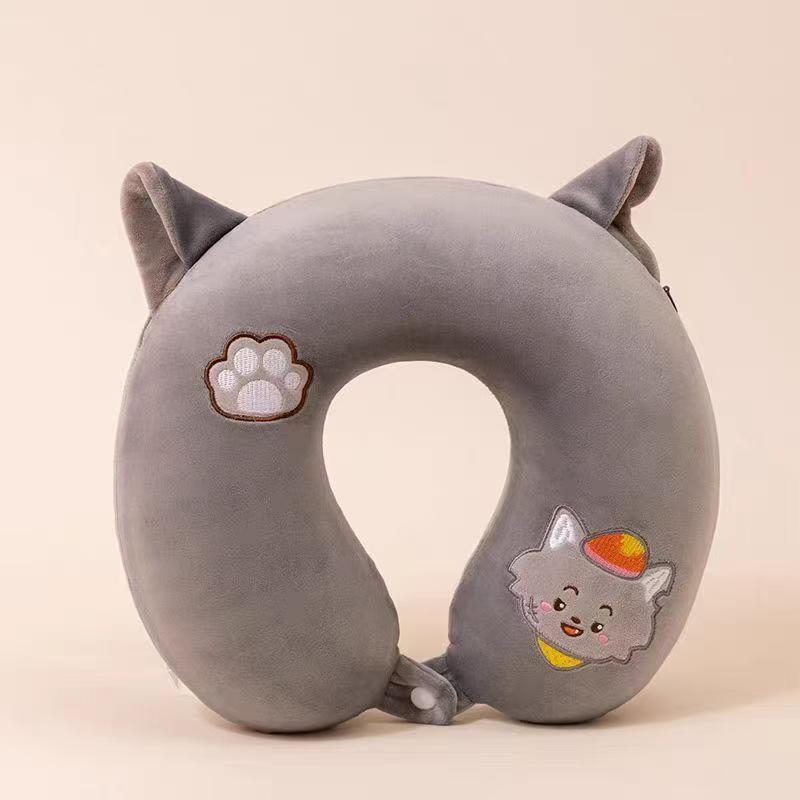 

Приятный Козлик и Большой Волк Подушка из пены с эффектом памяти с отскоком Ленивый Козлик U-образная подушка, Офисная дорожная подушка для шеи U-образная подушка neck pillow
