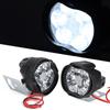 2PCS 6 LED Spot Fog Light Motorcycle Headlight Universal Waterproof Front Head Lamp 12V