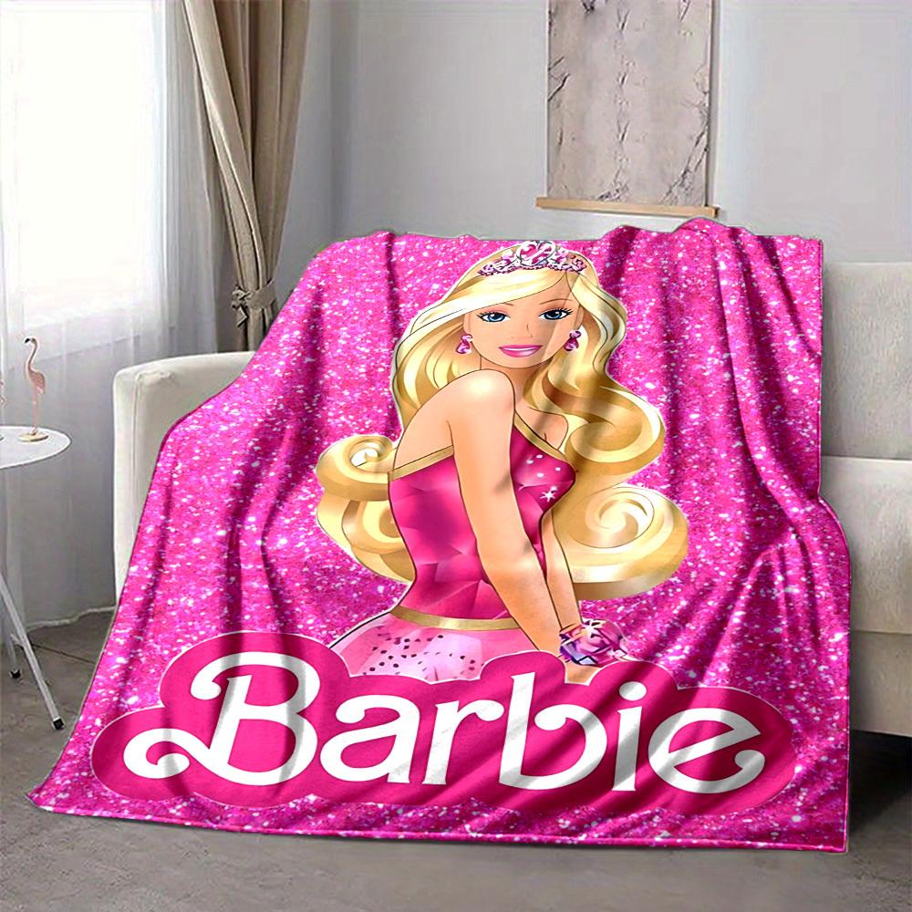 1pc Dress, Barbie Blanket Polyester Fiber, All Season Comfort for Sofa, Bed, Office, Car, Camping Ideal Home Decor & Gift, Office Comfort