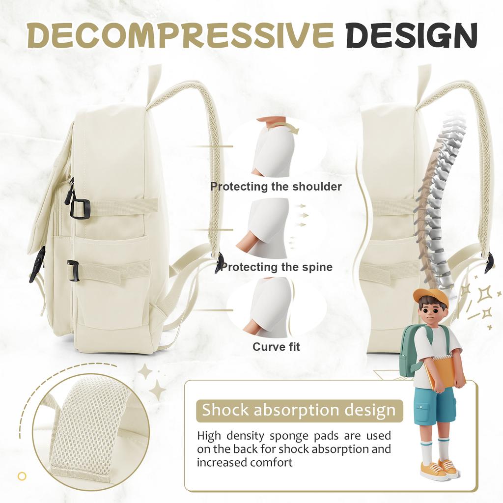 Large Capacity Double Shoulder Bag, Fashion Casual Nylon Laptop Backpack Student Backpack, Mens Stylish Outdoor Travel Backpack