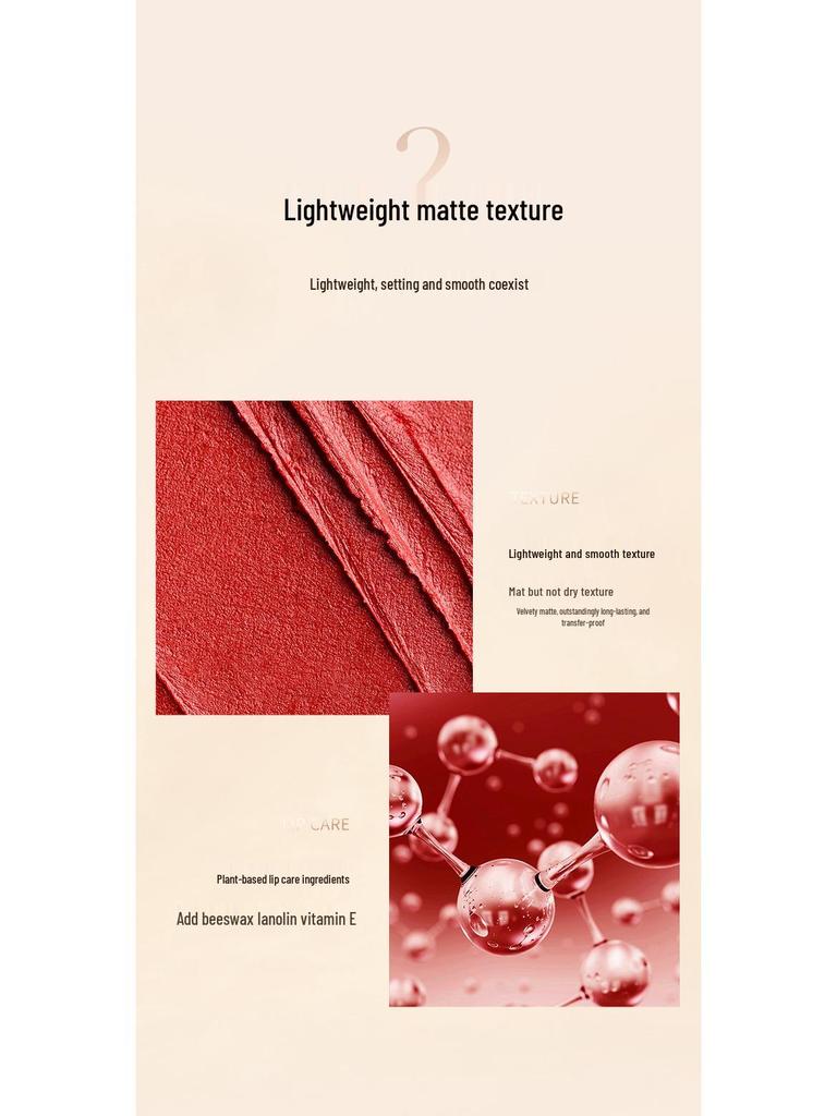 GOVO Pure Matte Non-Stick Velvet Lipstick - Queen Yellow for Brightening, Long-Lasting, Non-Fading Makeup