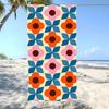Quatrefoil Pattern Towel Beach Towel Oversized Super Absorbent Soft Swim Beachtowels For Men, Women