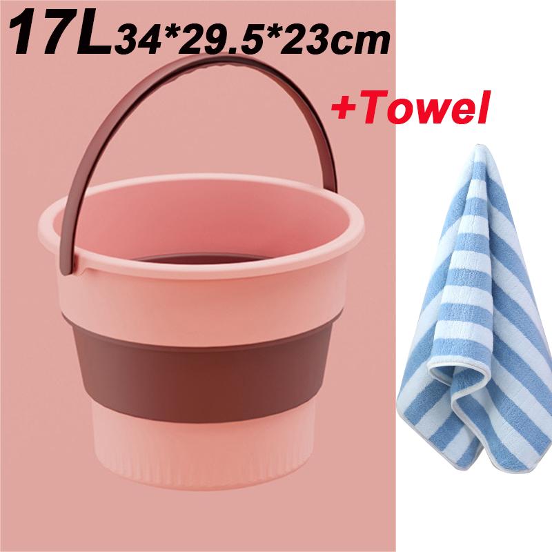 Portable Folding Washing Bucket Home Use Washing Clothes Or Outdoor Fishing Car Cleaning Thickened Multifuctional Folding Bucket