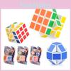 Colorful Abs Children's Educational Three Layer Magic Cube Puzzle Toy For Kids