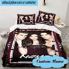 Custom Name 3PCS Vampire Diaries Bedding Set, Including 1pc Duvet Cover And 2pcs Pillowcases, Suitable for Dorms and Bedrooms Gift