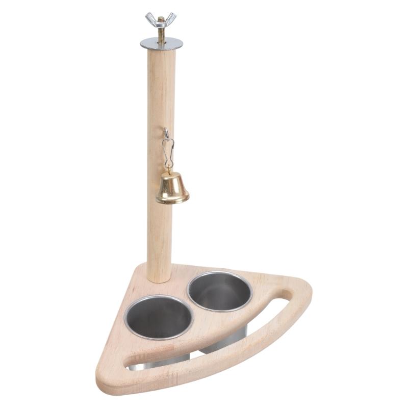Pet LoveBirds Budgies Cage Perch Stand Perch Climbing Feeder Cup for Bird Parrots Parakeets Cockatiel Conure 1