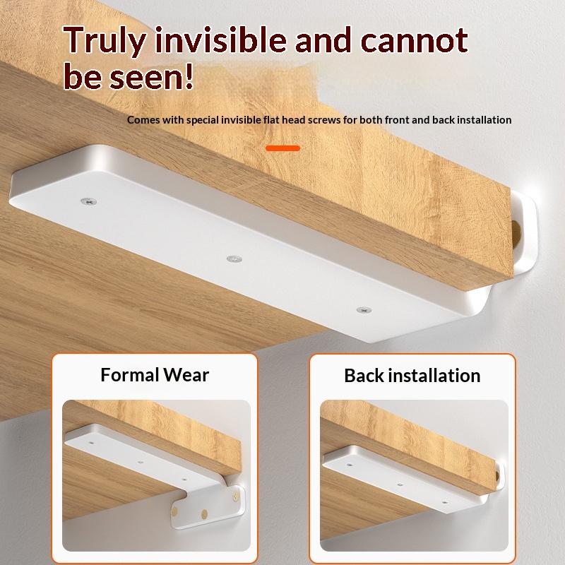 1 Set Metal Wall Shelf Support Wall Mount Cast Iron Shelves Brackets 3Mm Heavy Duty Floating Shelf Brackets Accessories