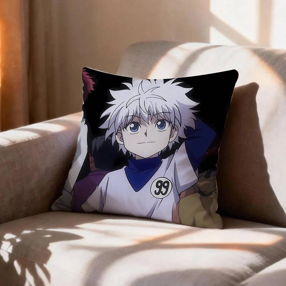 COOL K-Killua Zoldyck H-Hunter X Hunter Pillow Case Pattern Printed Pillowcase For Living Room Sofa Cushion Cover