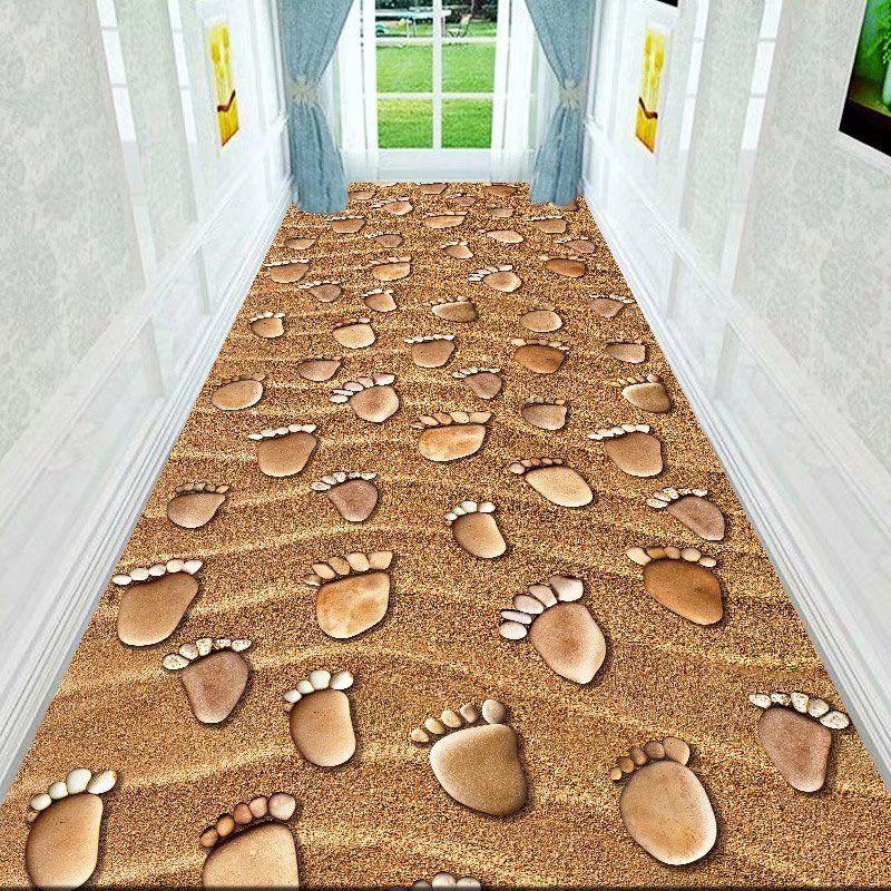 Covor 3D pentru Hol, de Uz Casnic, Absorbent, Antiderapant, Covoraș de Podea Rezistent la Murdărie, Decor Geometric