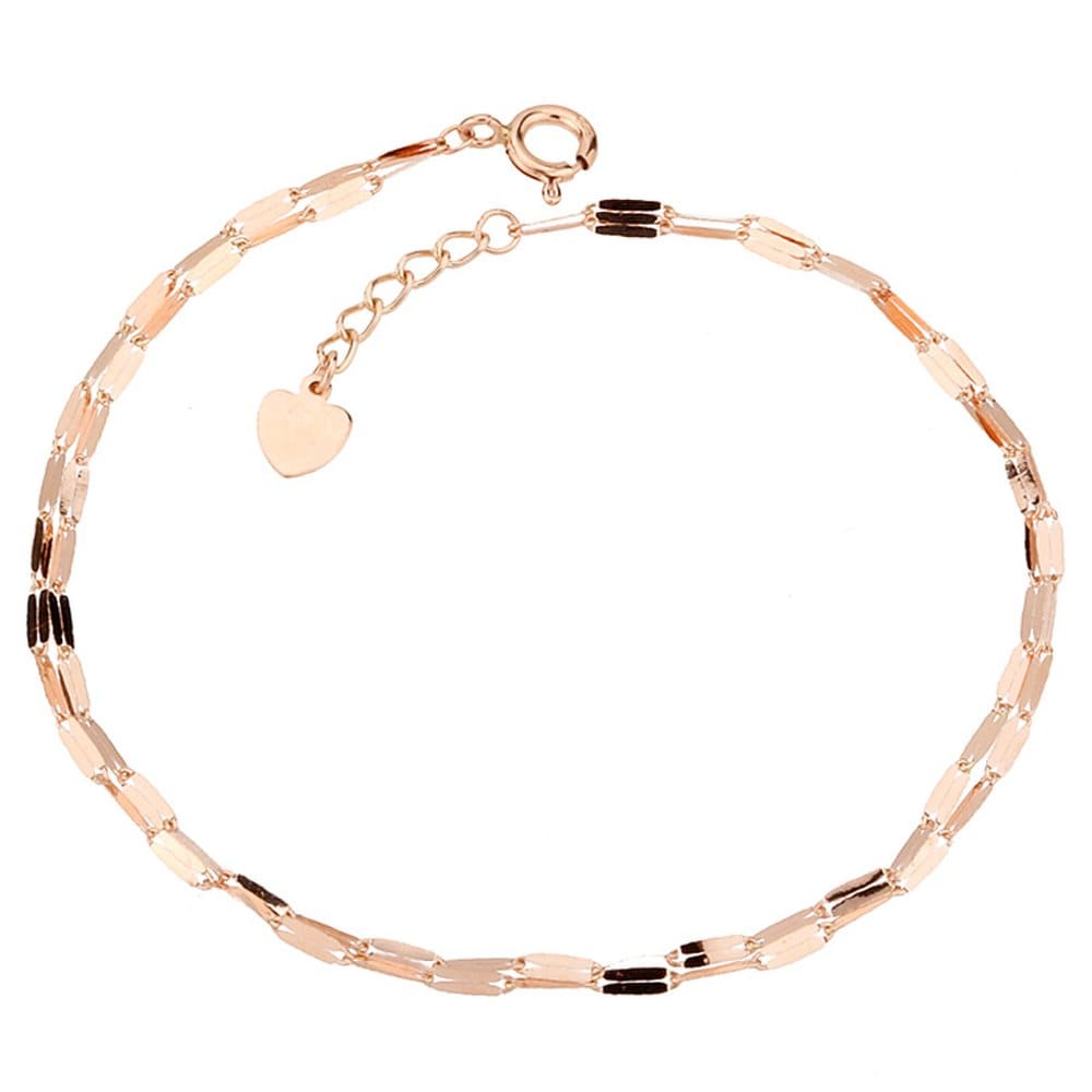 

14K Vitamin Chain Double-Line Bracelet_Length 17Cm + Extra Chain 1.5Cm pink gold