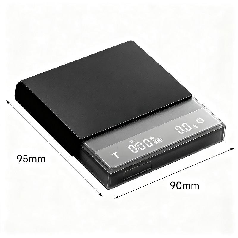 

Mini Electronic Scale Smart Touch Screen Timing Scale for Hand-brewing Italian Coffee PortableRechargeable PrecisionCoffee Scale